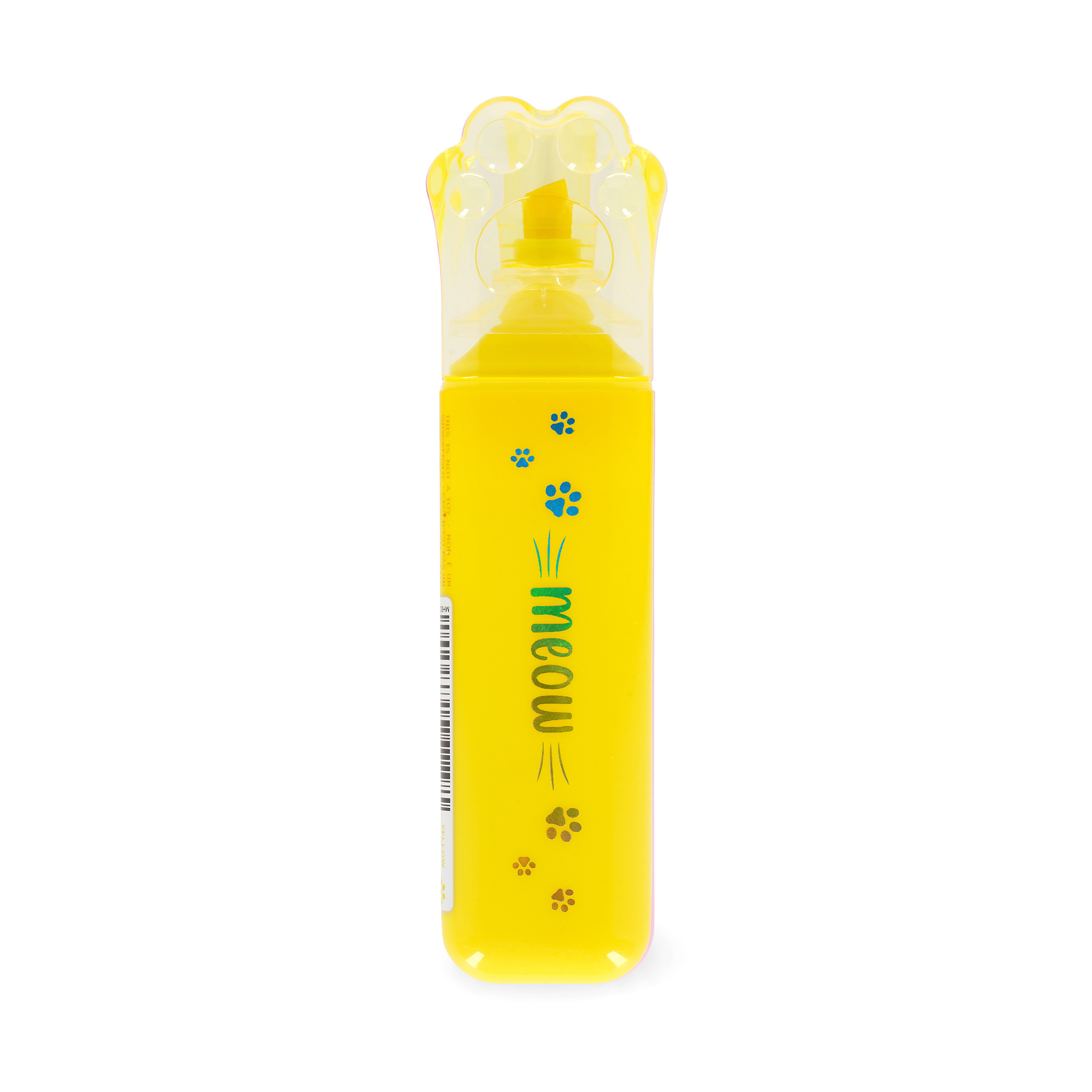 Legami Highlighter Textmarker Kitty Paw Katze Pfote gelb