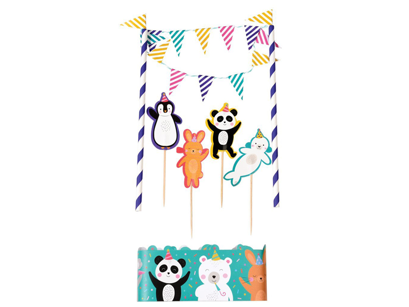 Rex International Kuchendekoration Wimpelkette Tortenschürze Party Tiere