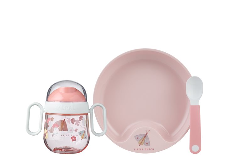 Mepal Mio Little Dutch Kindergeschirr Set 3 teilig Flowers & Butterflies