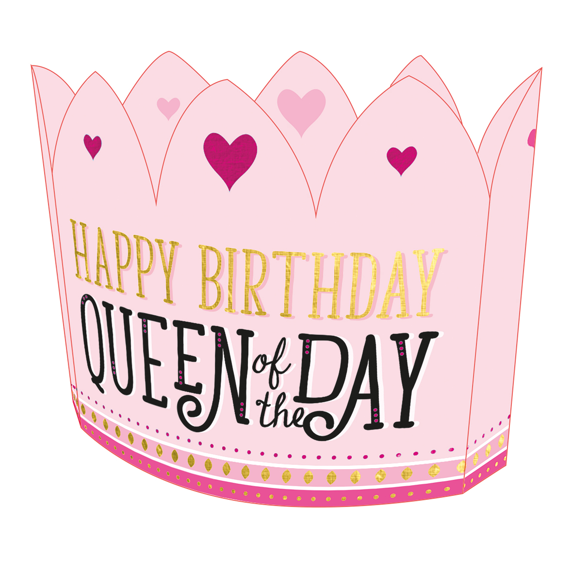 Legami Glückwunschkarte Geburtstag 3D - Queen Crown