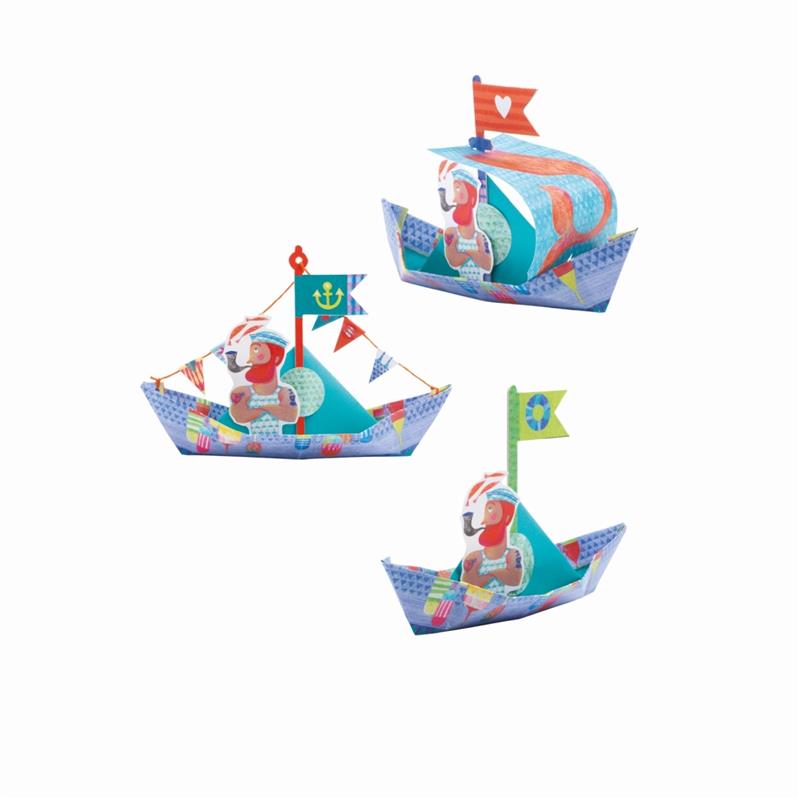 Djeco Origami Schiffe Bastelset