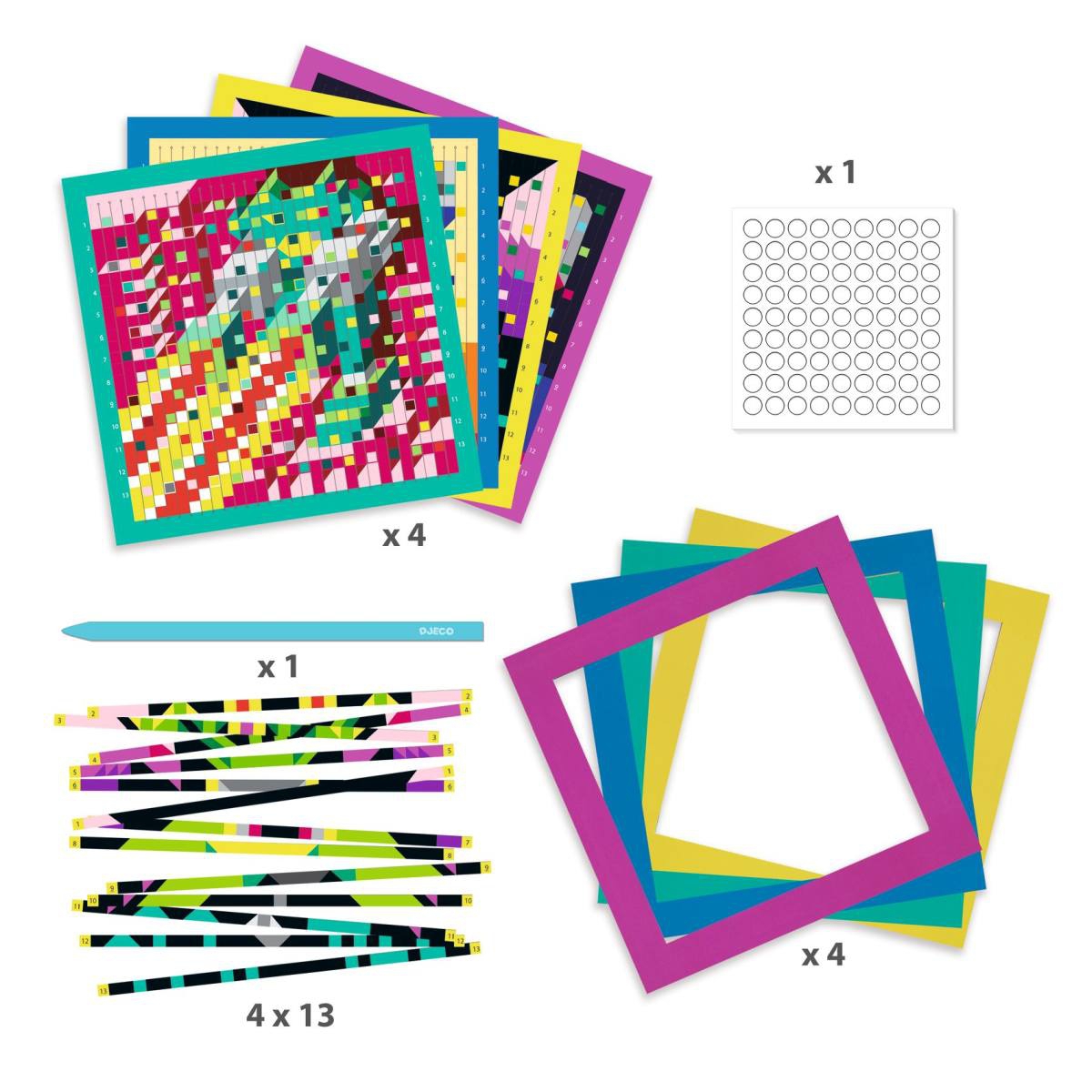 Djeco Papierkunst Invaders Aliens Bastelset Djeco Papierkunst Invaders Aliens Bastelset