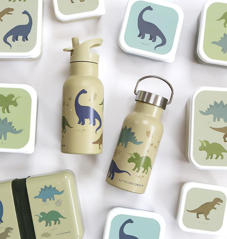 A little lovely company Trinkflasche aus Edelstahl Dinosaurier 350 ml