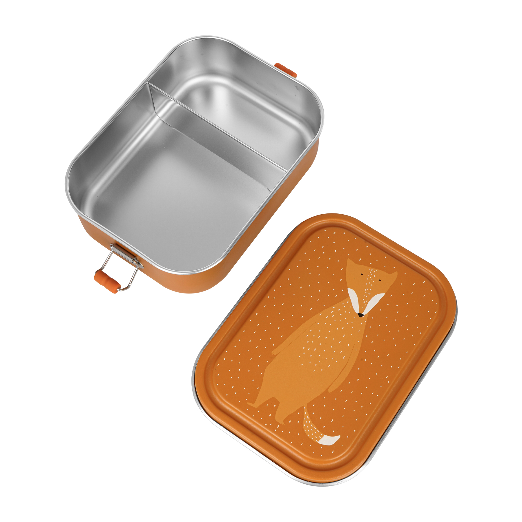 Trixie Baby Brotdose Trinkflasche Set Edelstahl Fuchs Orange Large