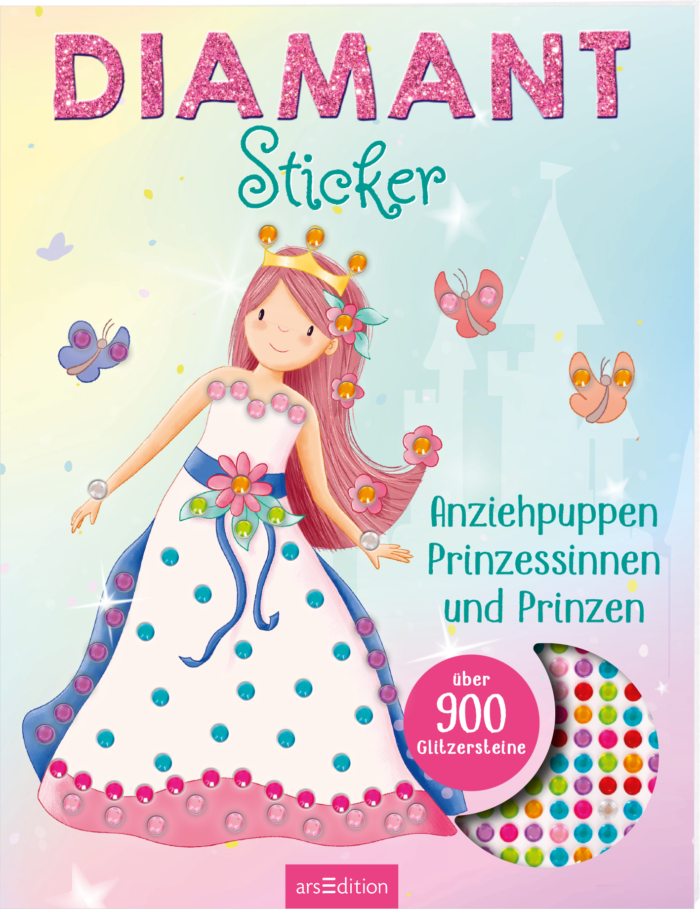 Diamansticker Anziehpuppen Prinzessinnen und Prinzen