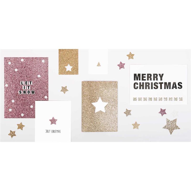 Paper Poetry Bastelpapier Glitterpapierblock xmas mix Paper Poetry Bastelpapier Glitterpapierblock xmas mix