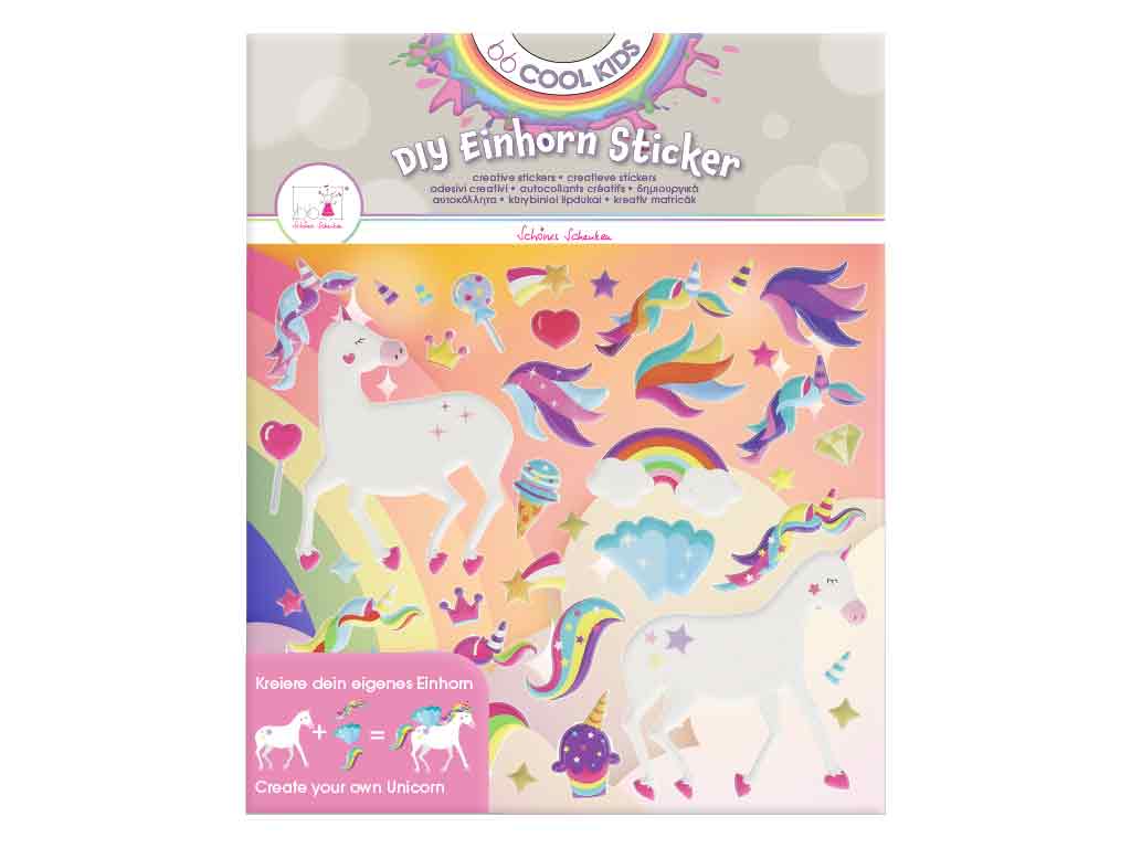 BB Klostermann DIY Einhorn Sticker Bastelset
