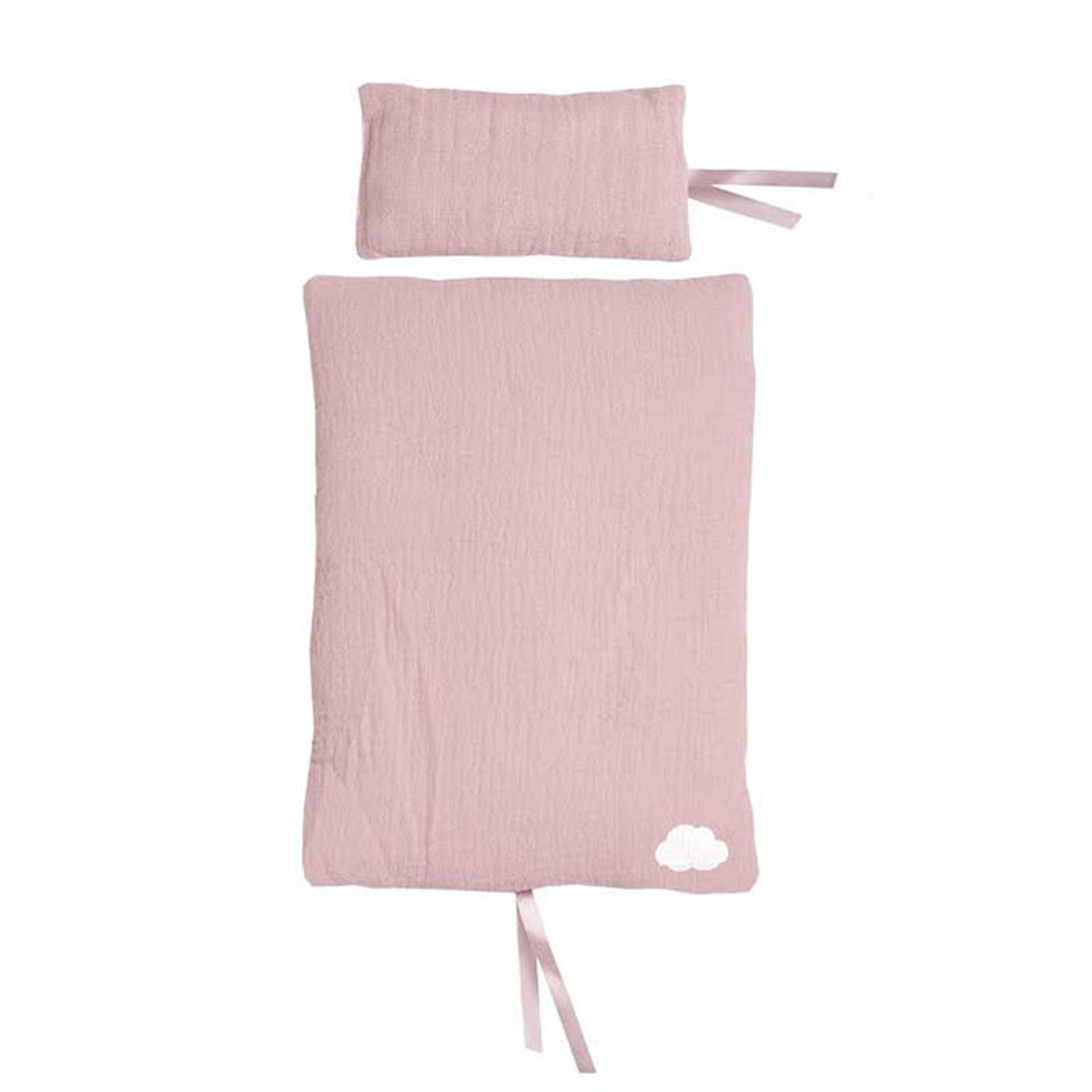 JaBaDaBaDo Puppenbett-Wäsche Set in Pink