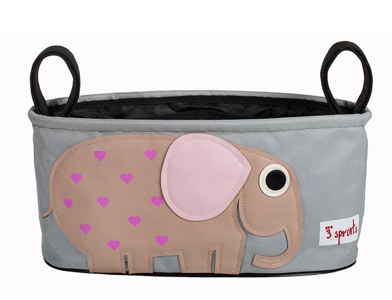 3 Sprouts Kinderwagentasche Kinderwagenorganizer Elefant