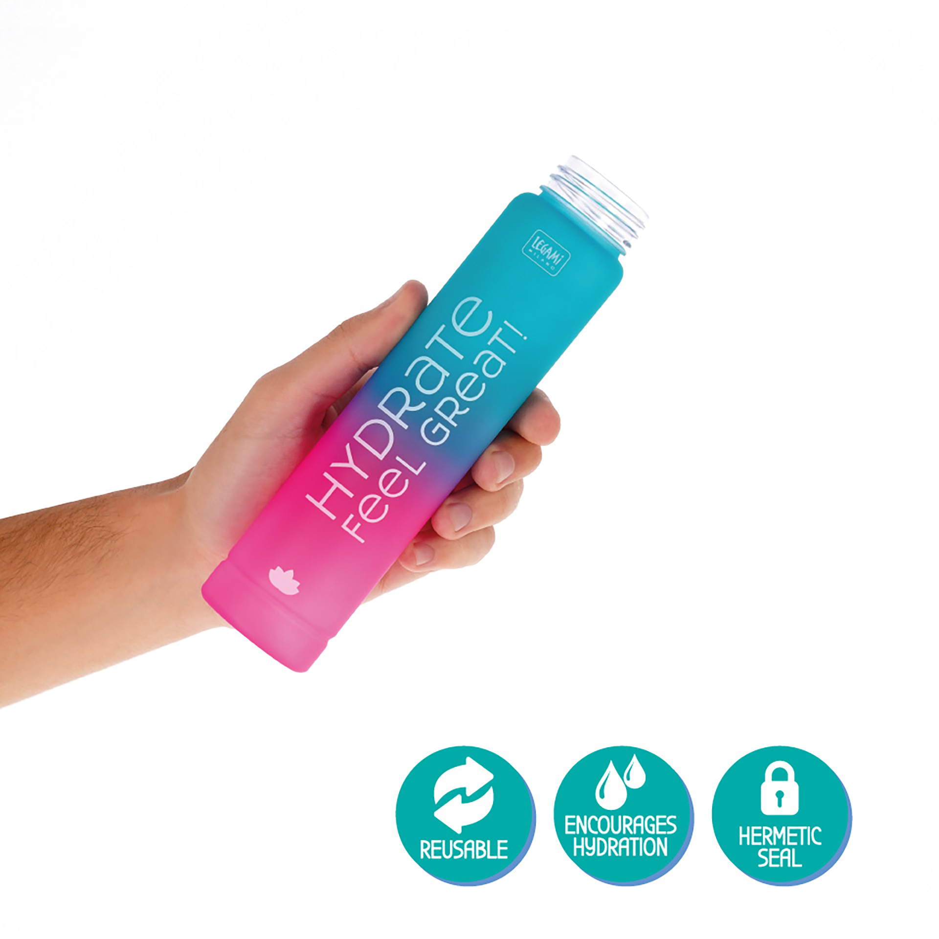 Legami Mini Flasche Trinkflasche Love Yourself Sunrise Vibes