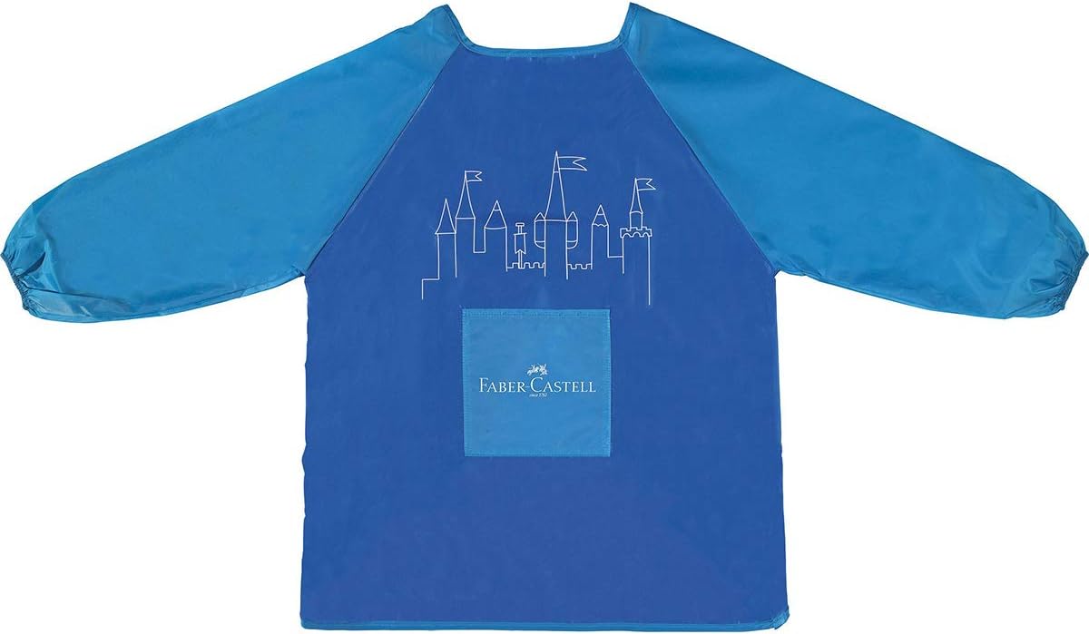 Faber Castell Malschürze mit Ärmel für Kinder 6-10 Jahre blau