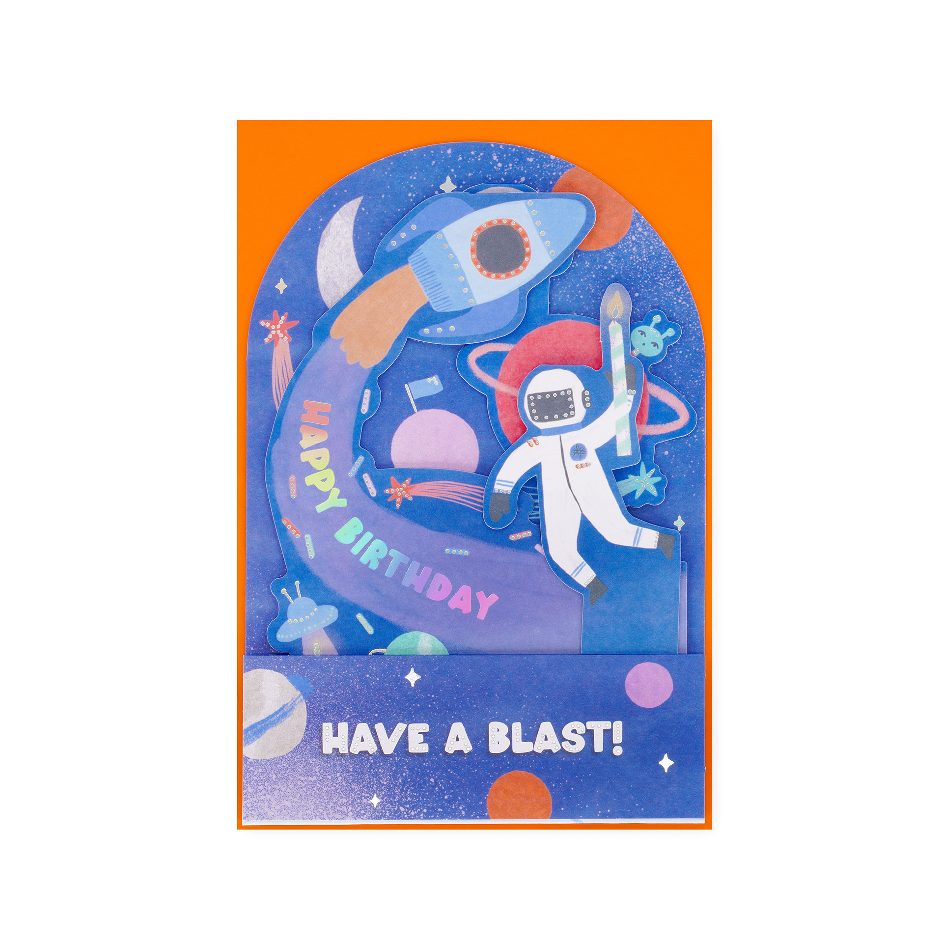 Legami Pop-Up Glückwunschkarte Grußkarte Happy Birthday Space Weltall