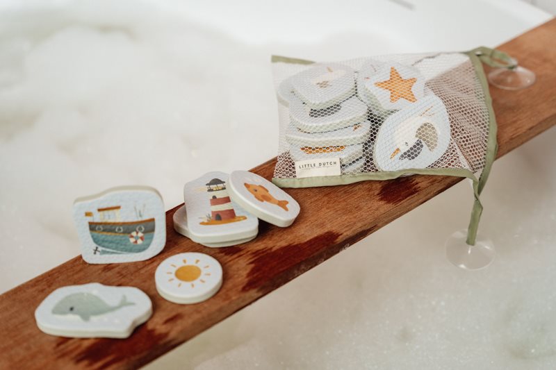 Little Dutch Badeschaumfiguren Badespielzeug Sailors Bay Hafenmotive