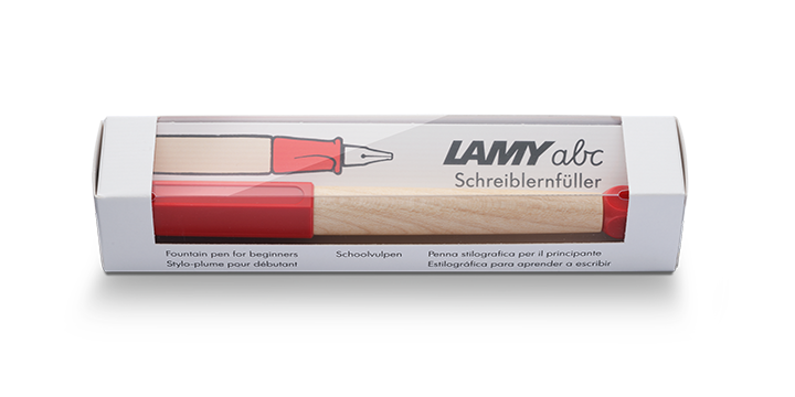 Lamy ABC Schreiblernstift Schreiblernfüller Holz ABC Feder A Rot