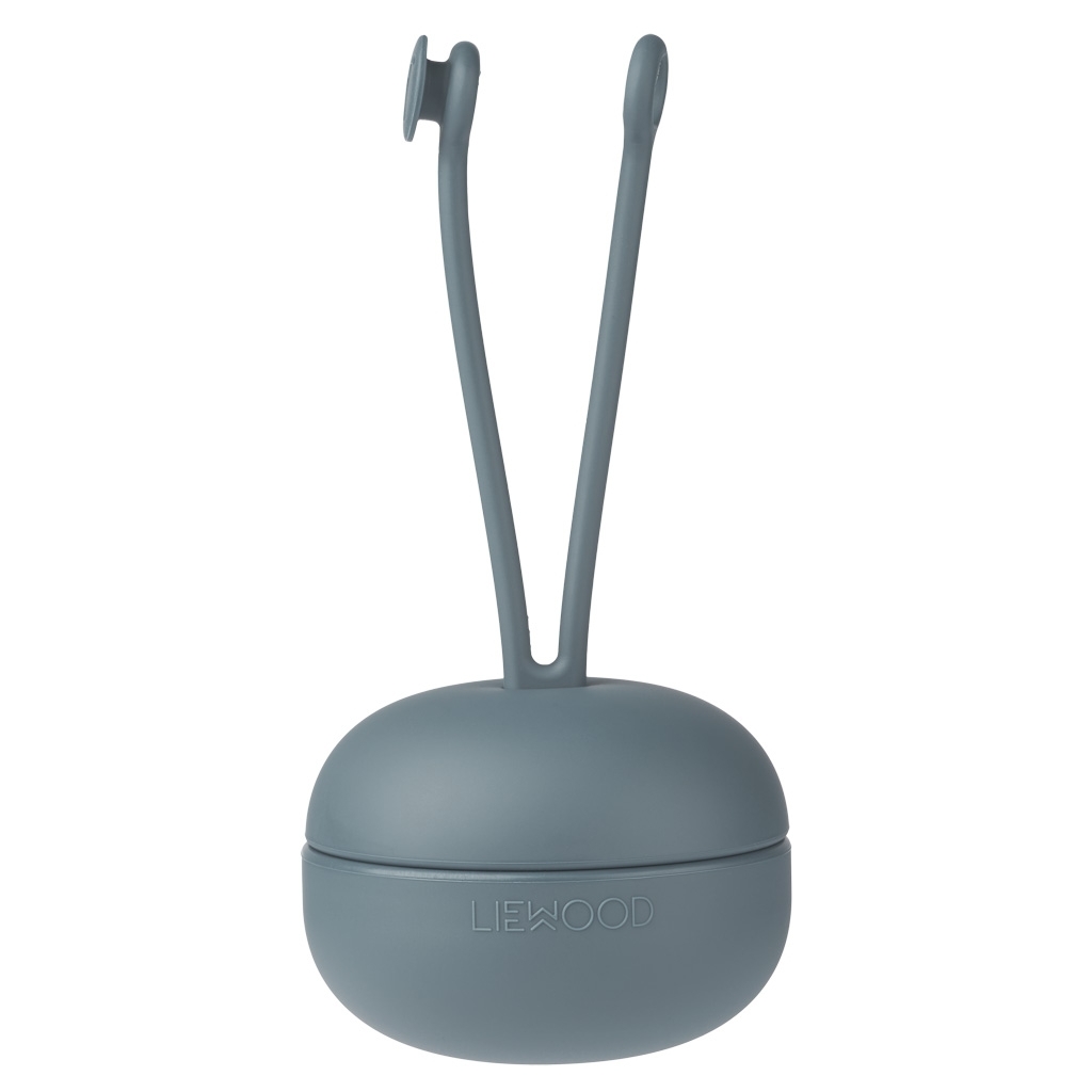Liewood Schnuller Aufbewahrungsbox aus Silikon whale blue blau