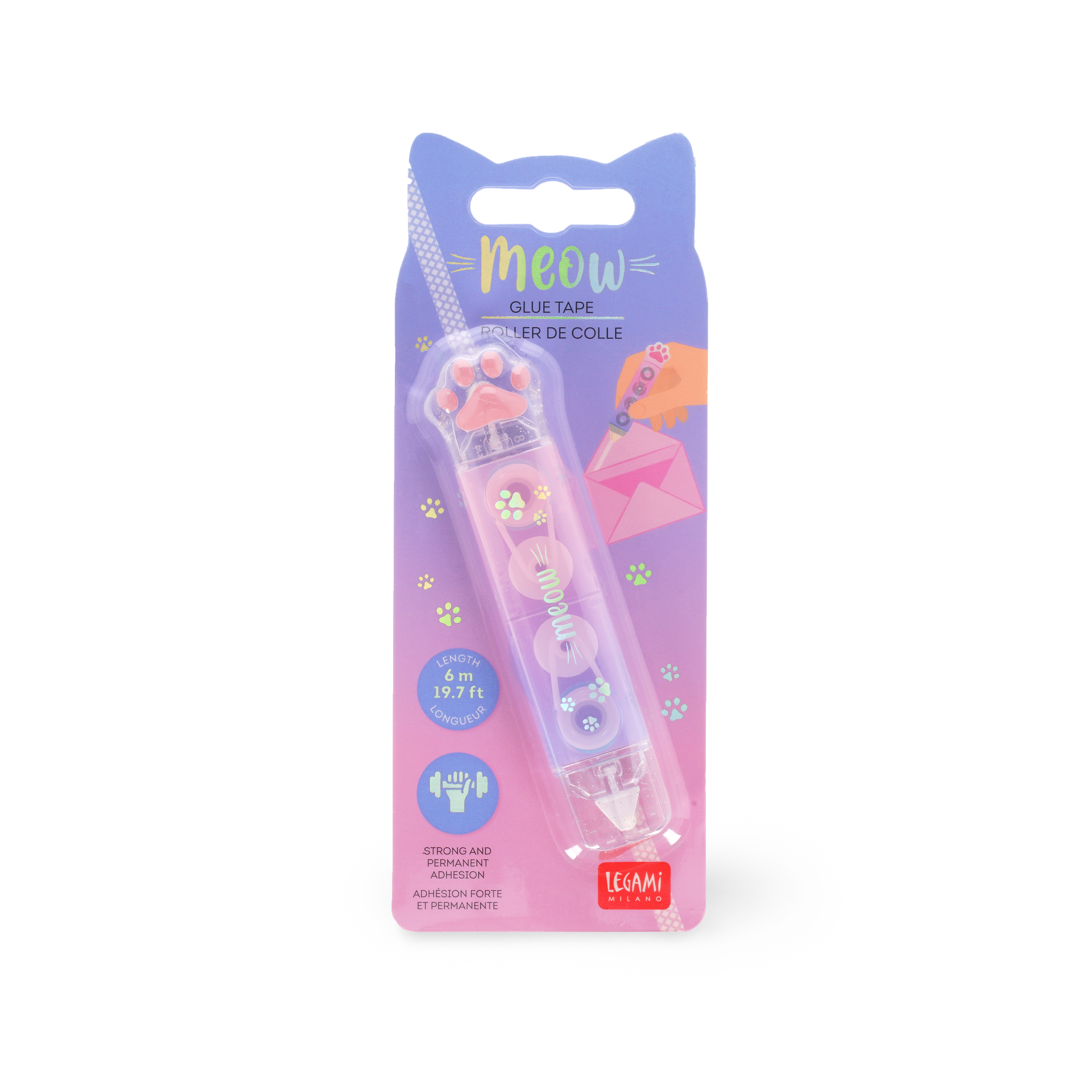 Legami Kleberoller Glue Tape Meow Kitty Katze Legami Kleberoller Glue Tape Meow Kitty Katze