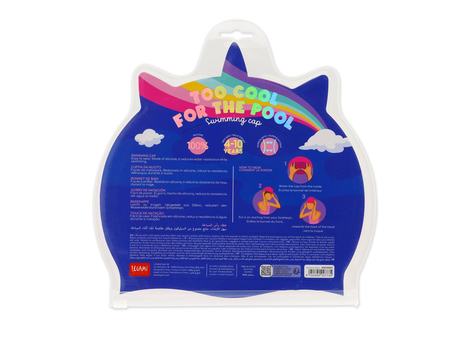 Legami Badekappe Too Cool for the Pool Unicorn Einhorn