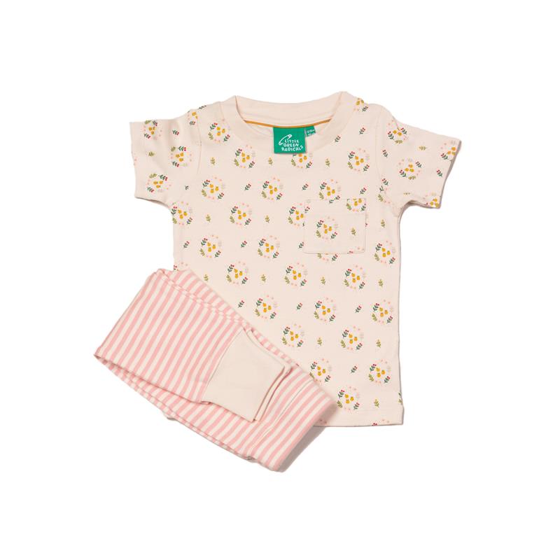Little Green Radicals T-Shirt und Hose Playset Flowers 2-3 Jahre Größe 98