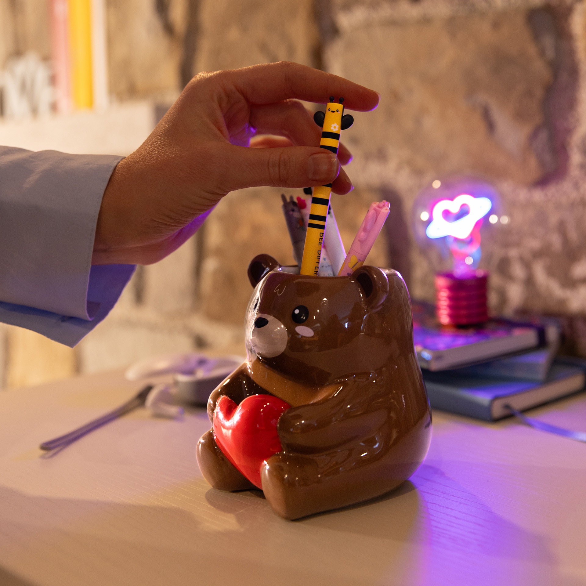 Legami Keramik Stiftehalter Desk Friends Teddy Bear Bär