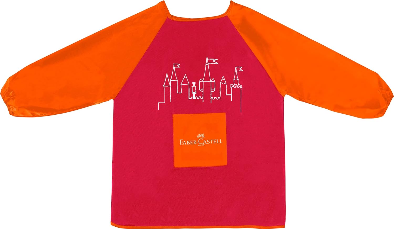 Faber Castell Malschürze mit Ärmel für Kinder 6-10 Jahre rot