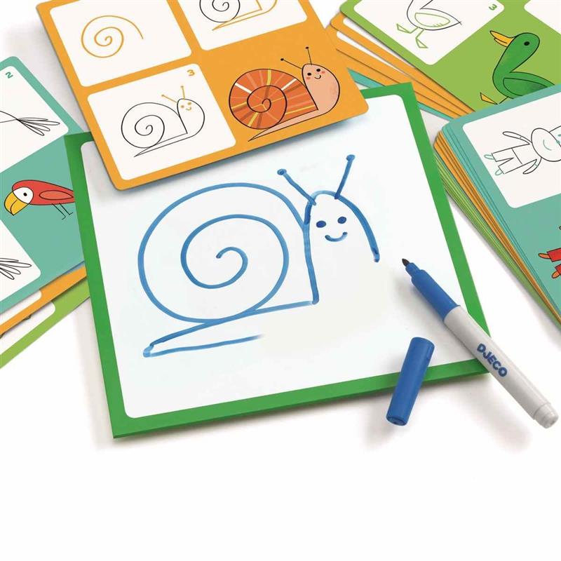 Djeco Lernspiel Step by Step - Tiere und Co.