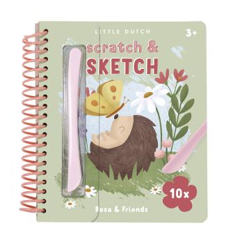 Little Dutch Kratzbuch Rosa und Freunde Little Dutch Kratzbuch Rosa und Freunde