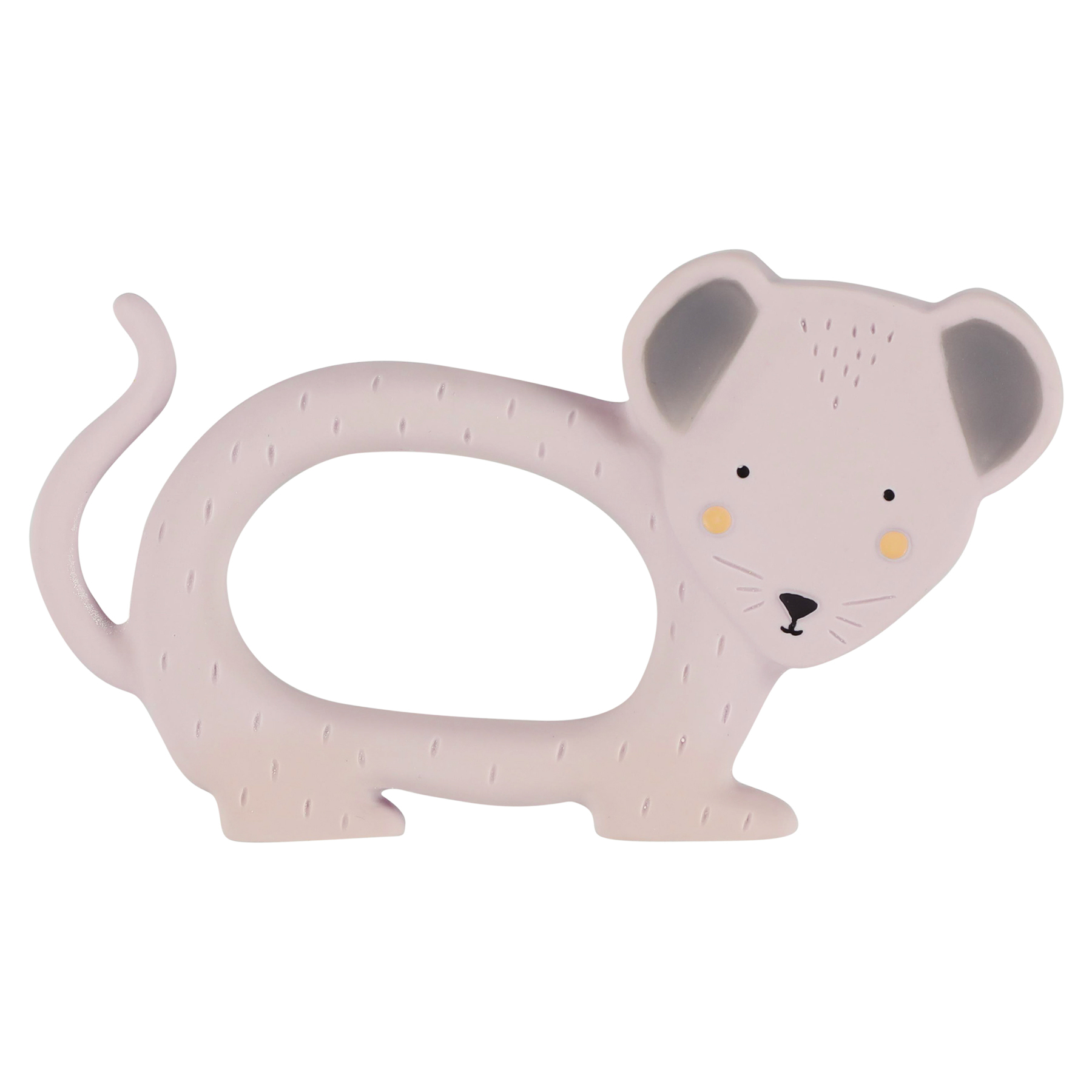 Trixie Baby Greifling aus Naturkautschuk Mrs. Mouse Maus lila