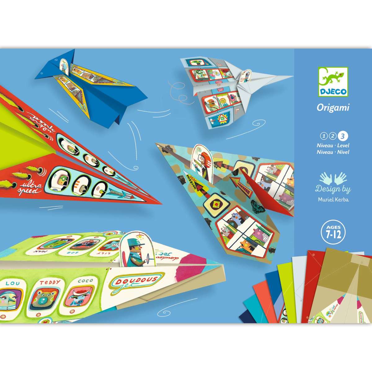 Djeco Bastelset Origami Flugzeuge