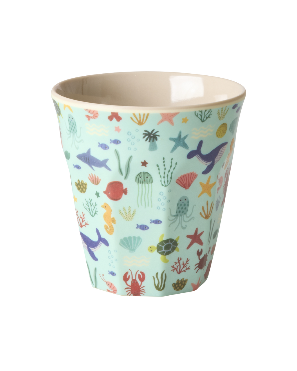 Rice Trinkbecher Melaminbecher Blue Ocean Print Medium