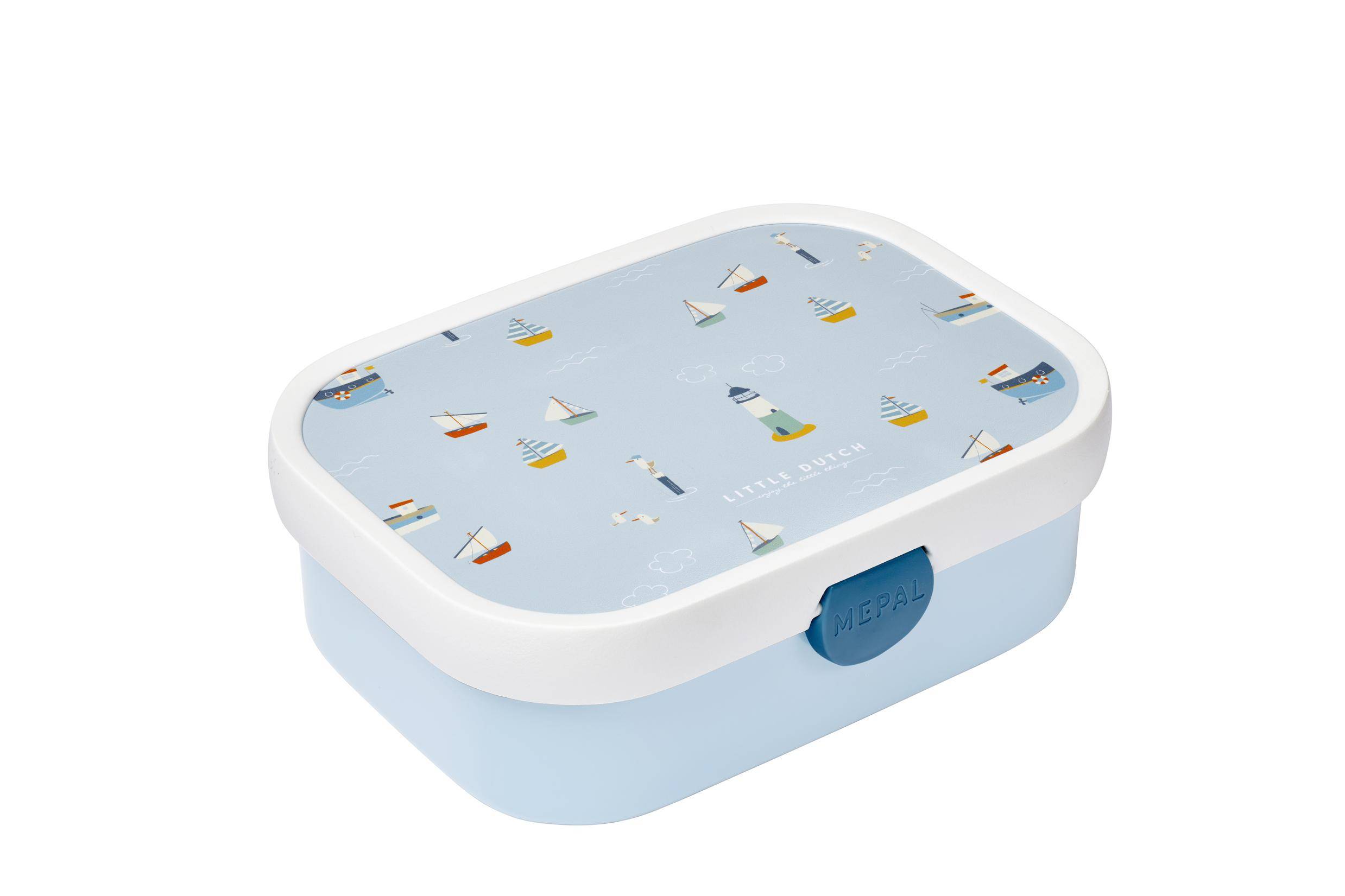 Mepal Little Dutch Brotdose mit Gabel Sailors Bay blau