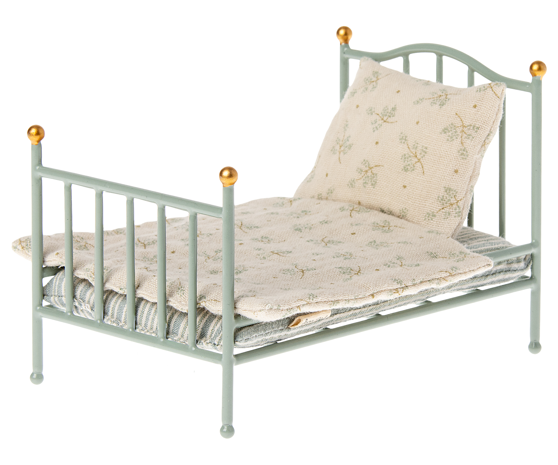 Maileg Vintage Bett für Mäuse Mint