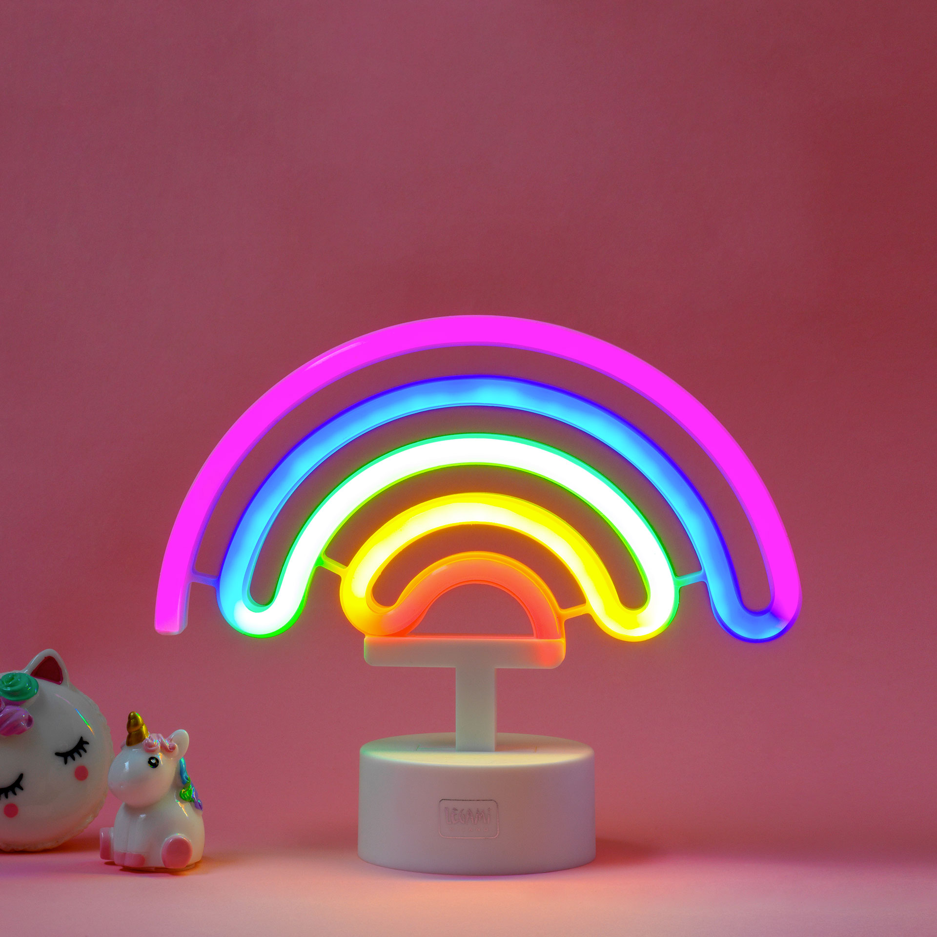 Legami Neon-Effekt LED Schild It's a sign Rainbow Regenbogen
