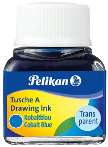 Pelikan Tusche Glas Tintenfass 10 ml Königsblau