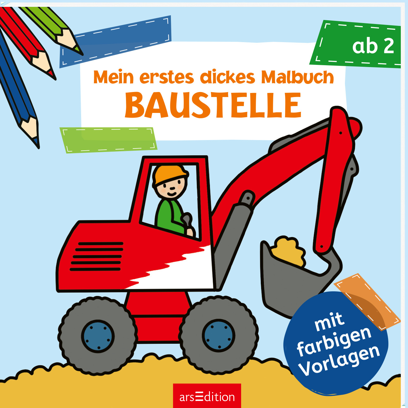 Mein erstes dickes Malbuch ab 2 Baustelle