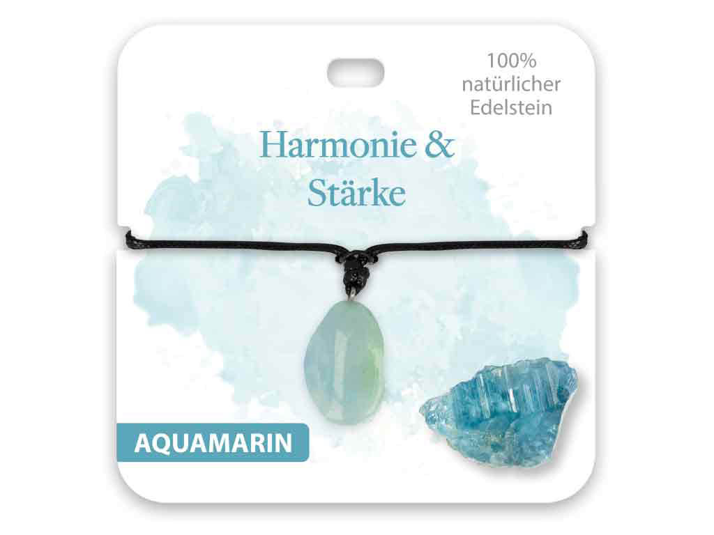 BB Klostermann Edelstein Kette Aquamarin Harmonie & Stärke