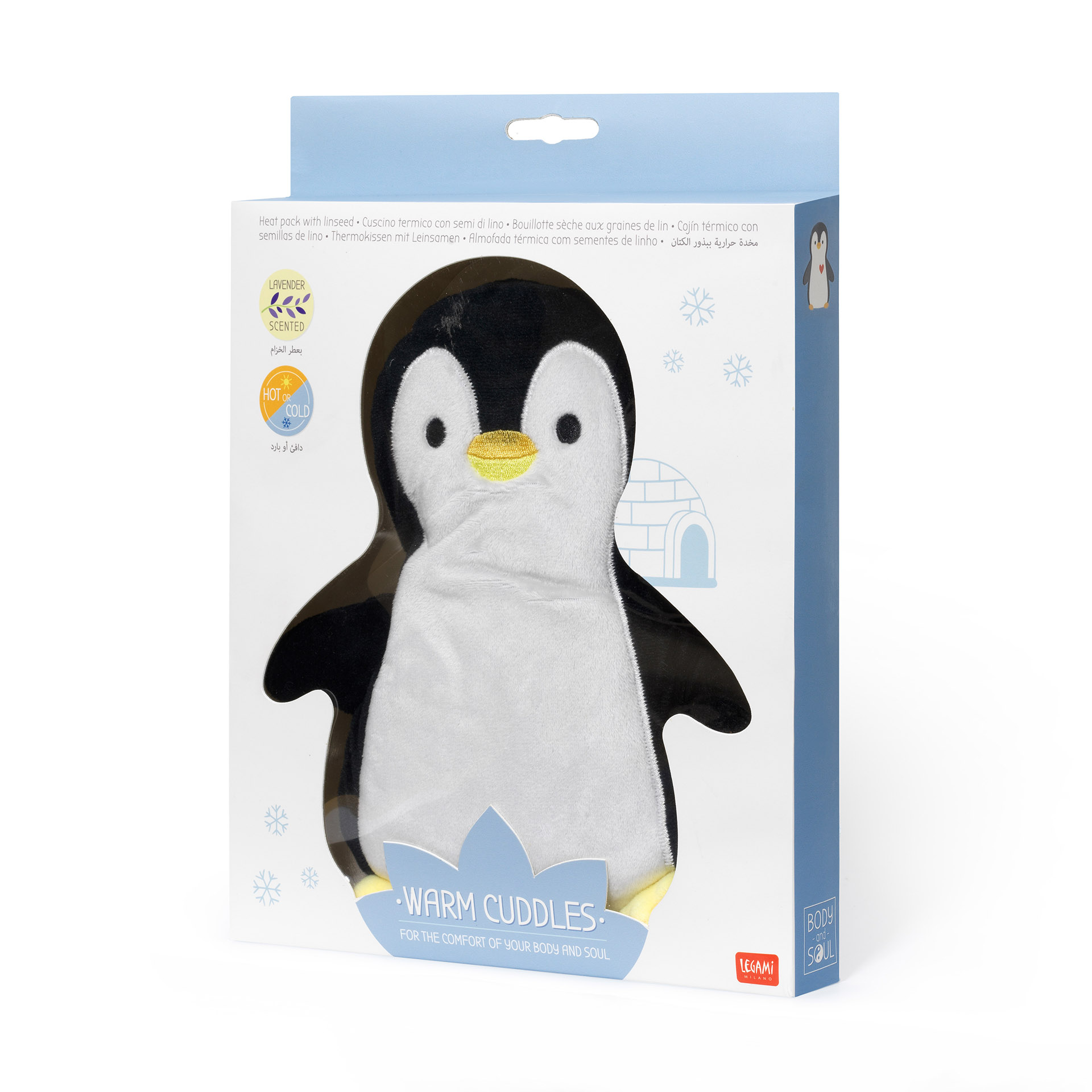 Legami Thermokissen mit Leinsamen Warm Cuddles Penguin Pinguin