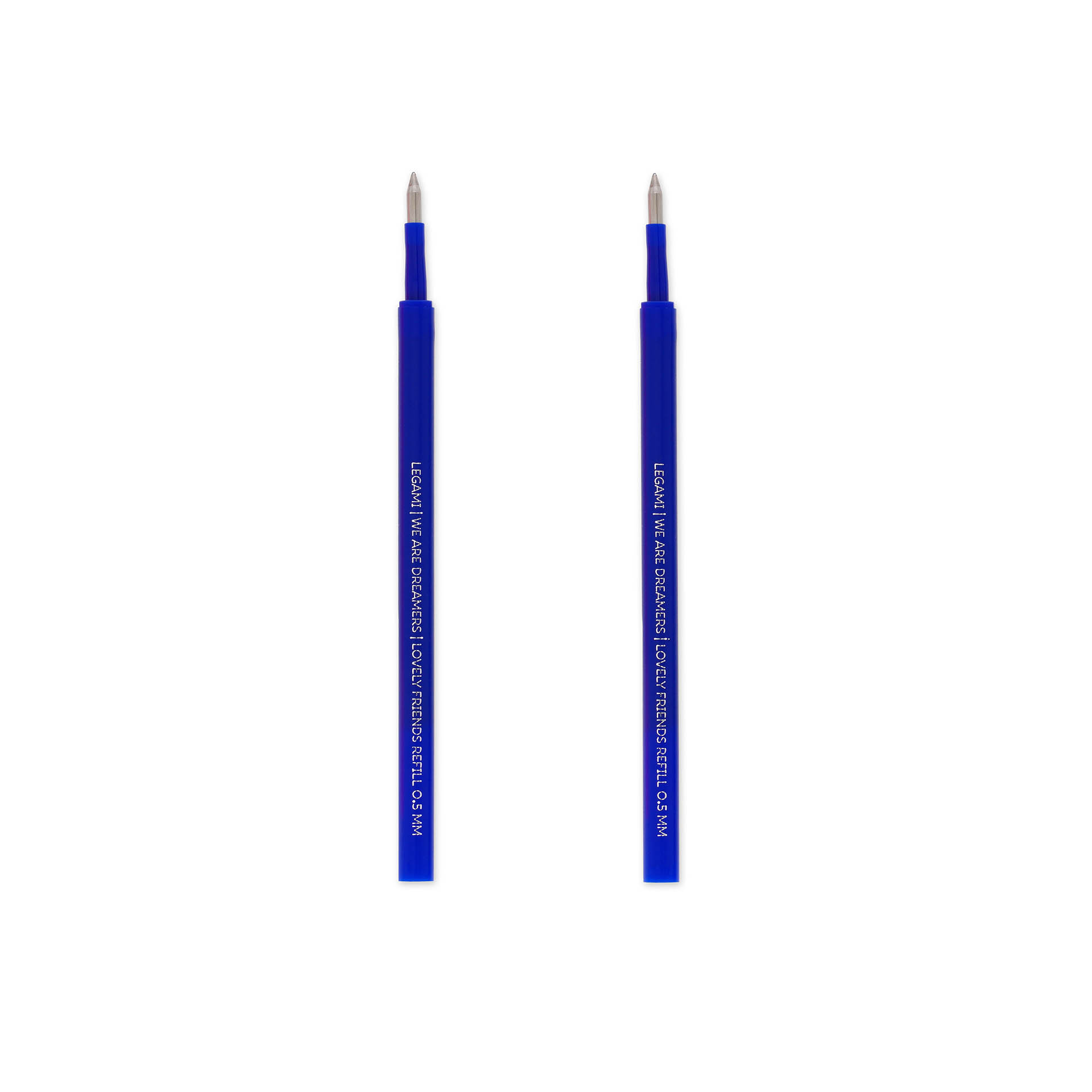 Legami Set mit 2 Ersatzpatronen für Gelstift Lovely Friends blau