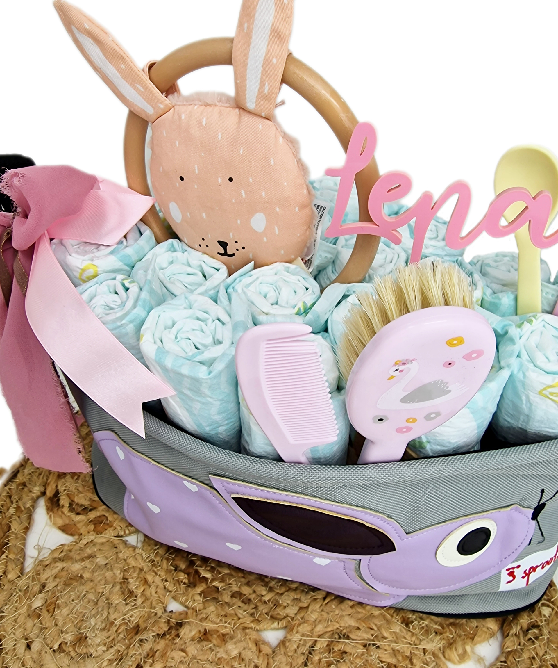 Elfenstall Windeltorte 3 Sprouts Kinderwagentasche Hase Elfenstall Windeltorte 3 Sprouts Kinderwagentasche Hase