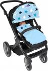 Dooky Baby Decke Babydecke Kinderwagendecke Sterne blau