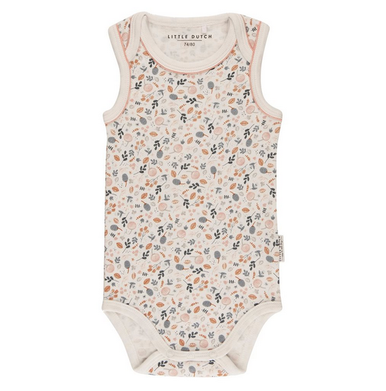 Little Dutch Baby Bodysuit Body ärmellos Spring Flowers Größe 50/56