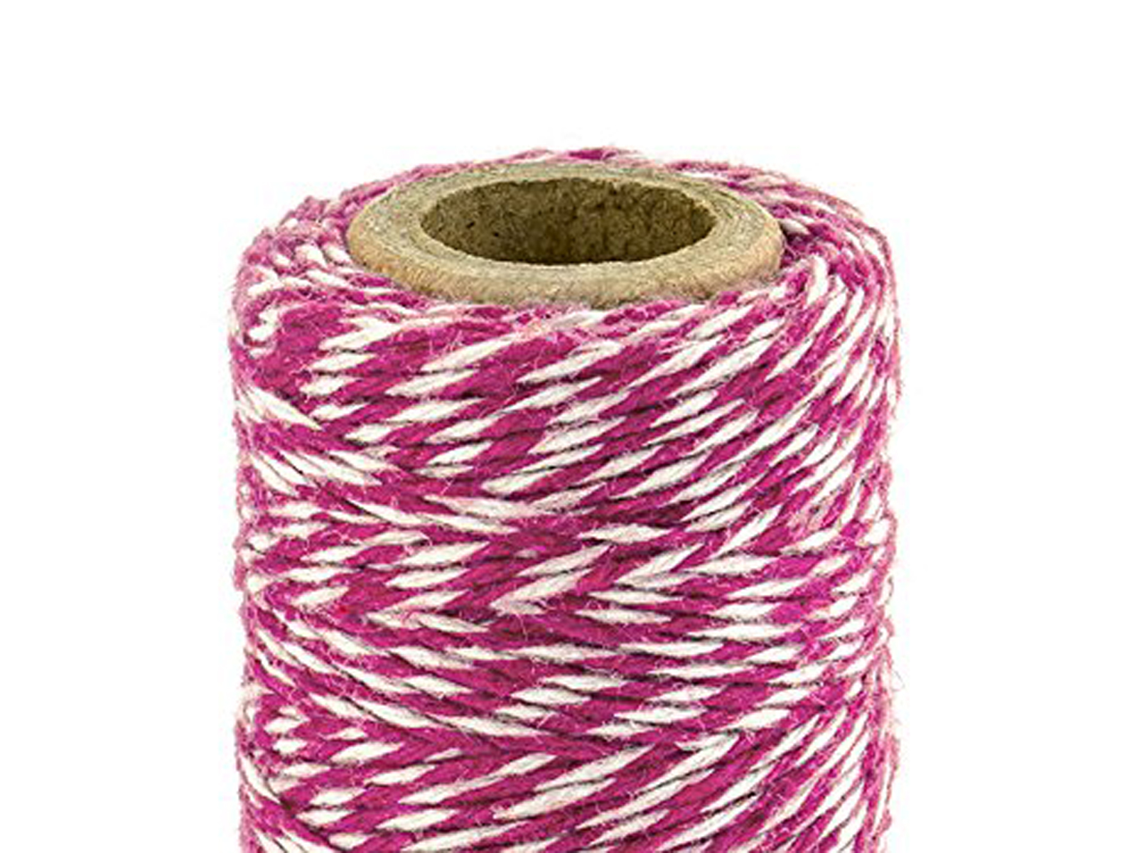 PartyDeco Bakers Twine Bäckergarn aus Baumwolle Bastelschnur pink 50m
