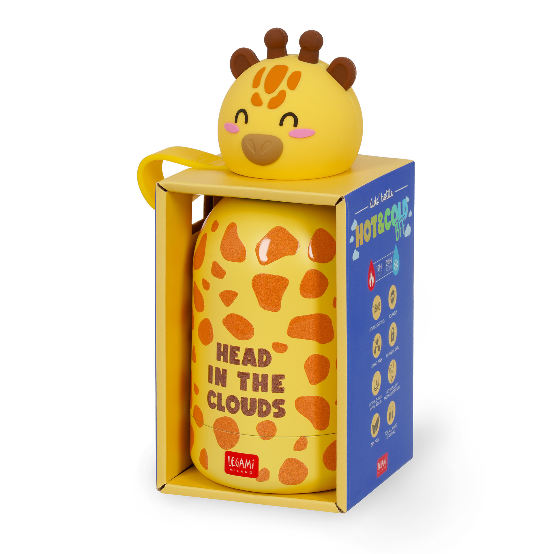 Legami Thermosflasche für Kinder Hot & Cold BFF Giraffe