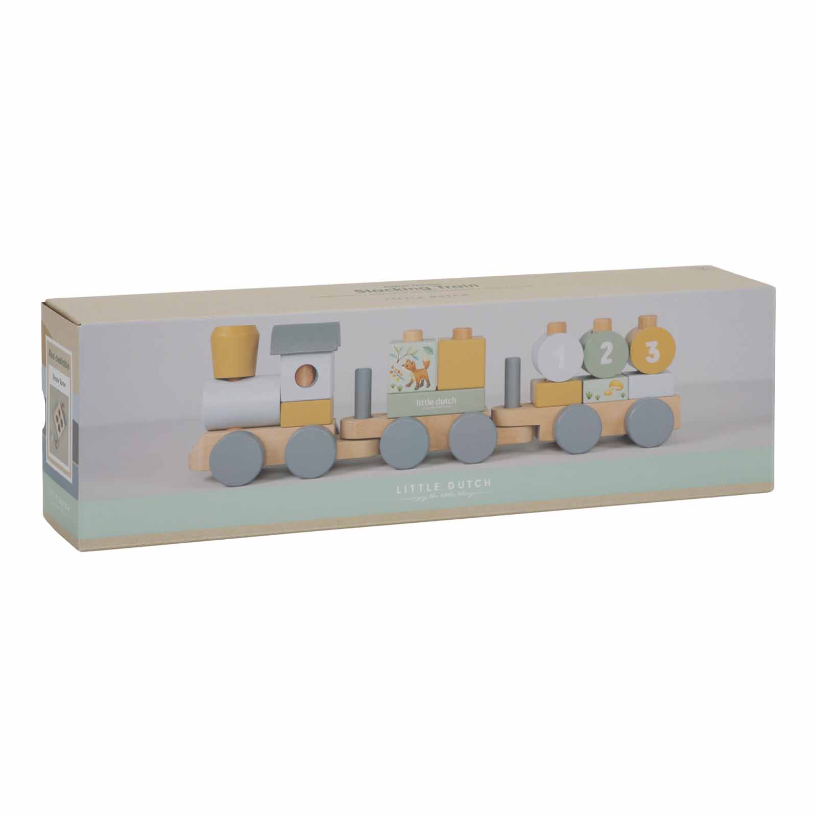 Little Dutch Steckzug Eisenbahn Stapelzug Holz-Zug Forest Friends