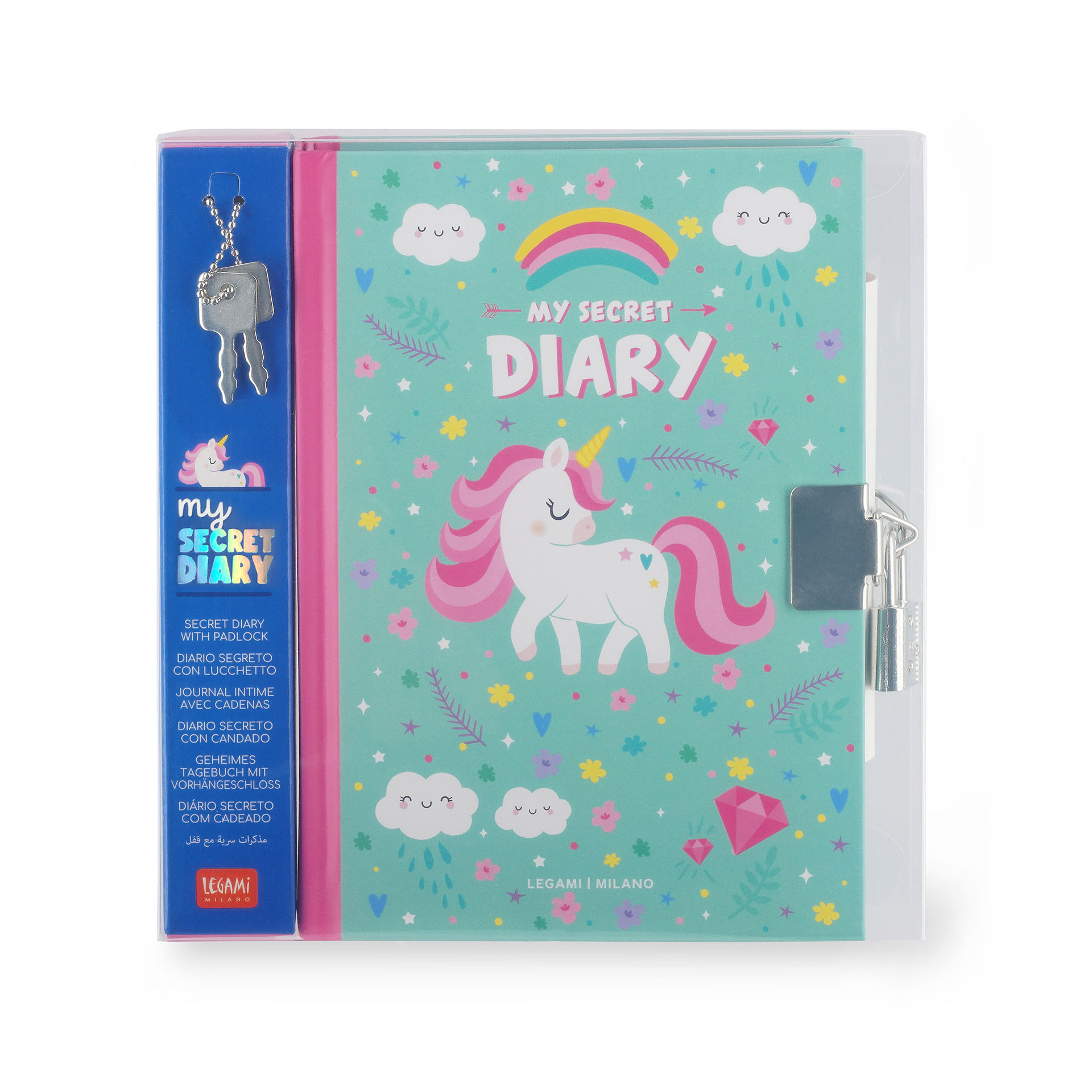 Legami Geheimes Tagebuch mit Vorhängeschloss My Secret Diary Einhorn