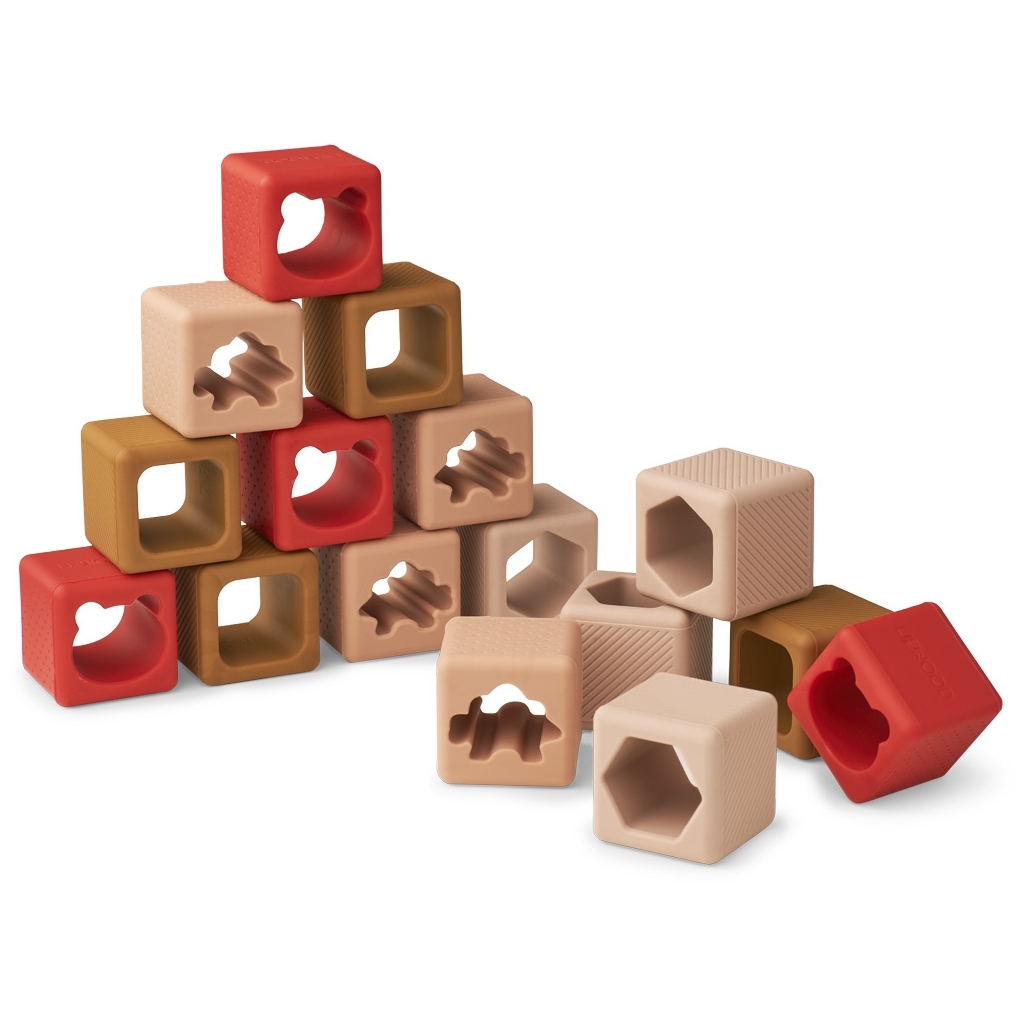 Liewood Bausteine 16er Pack Rose Multy Mix