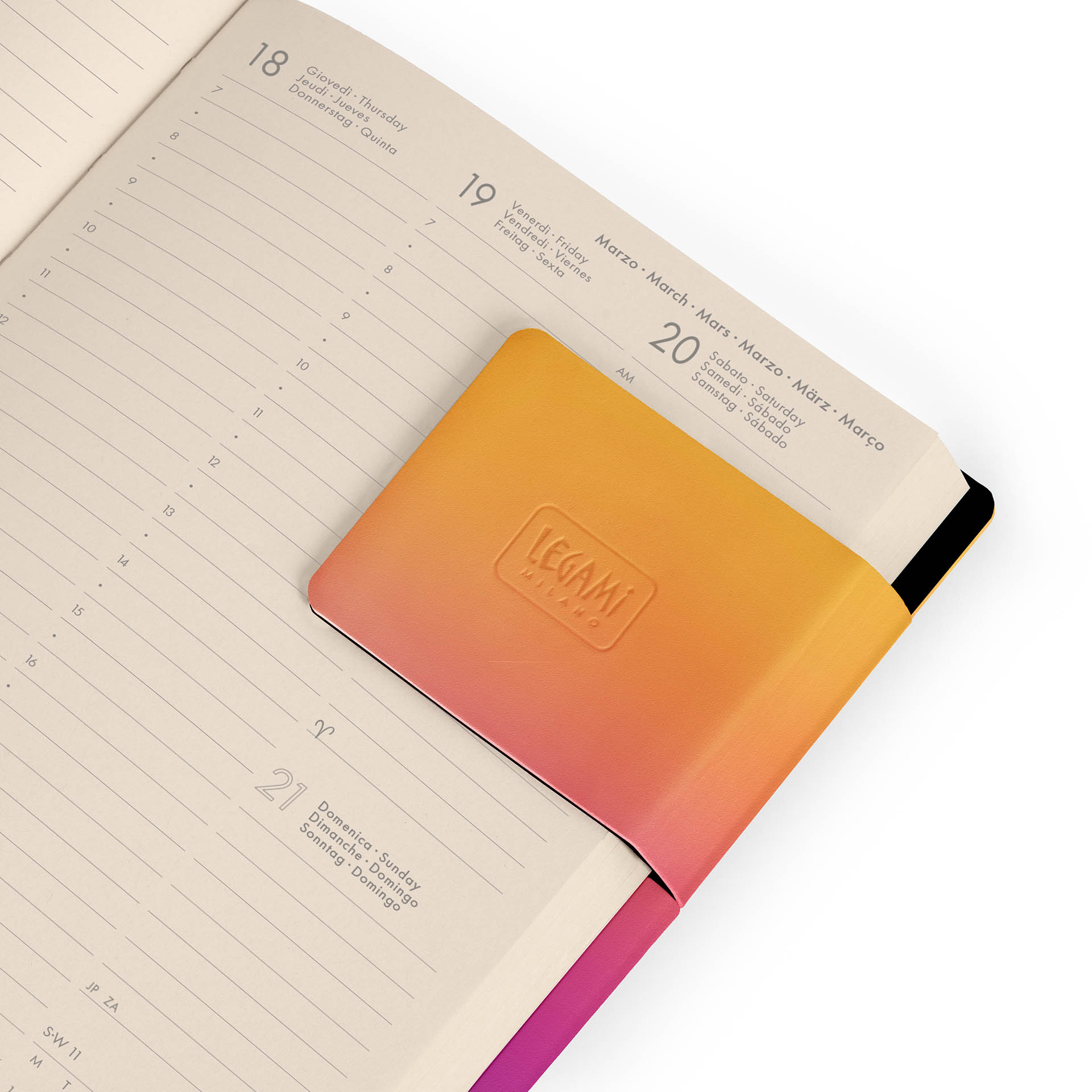 Legami Terminplaner 12 Monate mit Notizbuch M 2027 Sunset Vibes