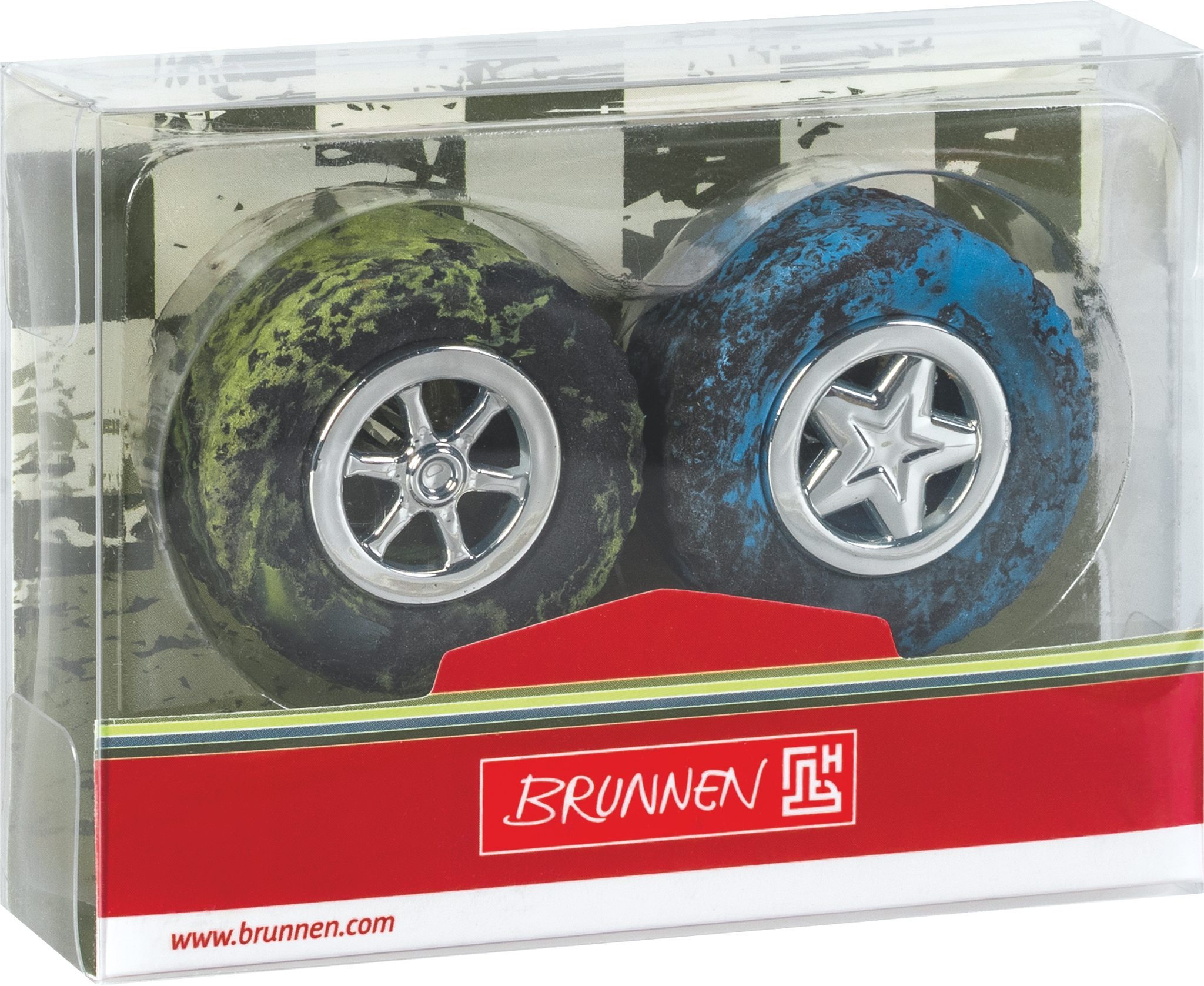 Brunnen Radiergummi Fast Wheels 3D 2 Stück