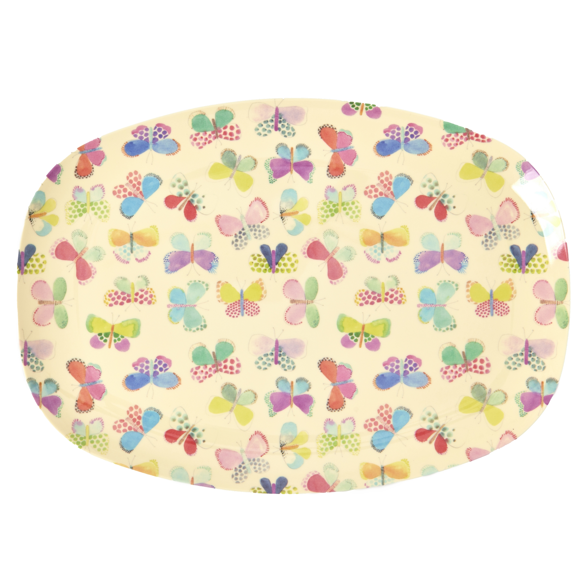 Rice Teller Essteller oval 100% Melamin Butterfly Schmetterling