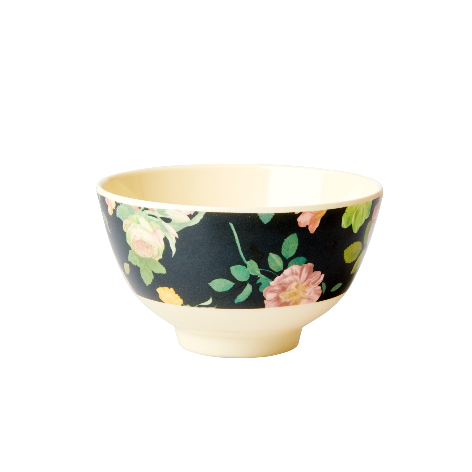 Rice Schale Schüssel aus Melamin Motiv Blumen Dark Rose small