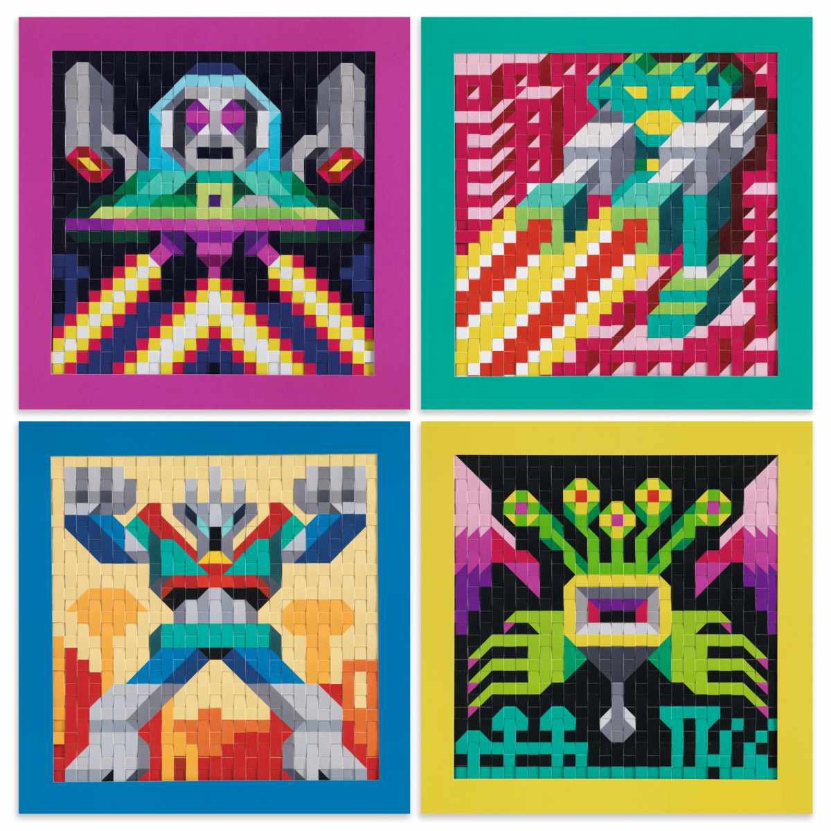 Djeco Papierkunst Invaders Aliens Bastelset Djeco Papierkunst Invaders Aliens Bastelset
